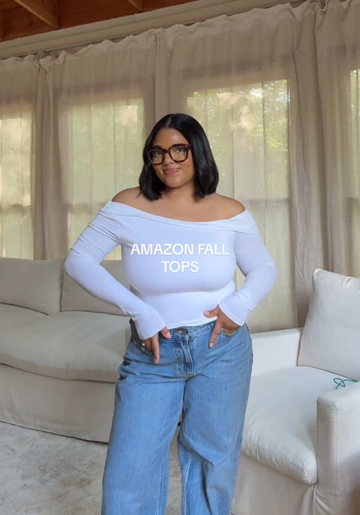 Anddd you don’t need to wear a bra 🤭 #amazonfallfinds #amazongoingouttops #goingouttops #falltops #creatorsearchinsights  