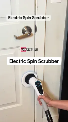 I used to dread cleaning my walls, now it’s easy w/ this electric spin scrubber #electricspinscrubber #cleanmyhouse #easycleaning #cleaningmadeeasy #electricspinbrush 
