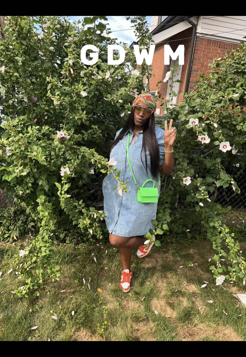 backyard bbq’s > 🧡🩷💚   dress from @Levi’s 🥰 #gdwm #grwmoutfit ##outfitideasforyou #plussizeoutfits #plussizeoutfitideas 