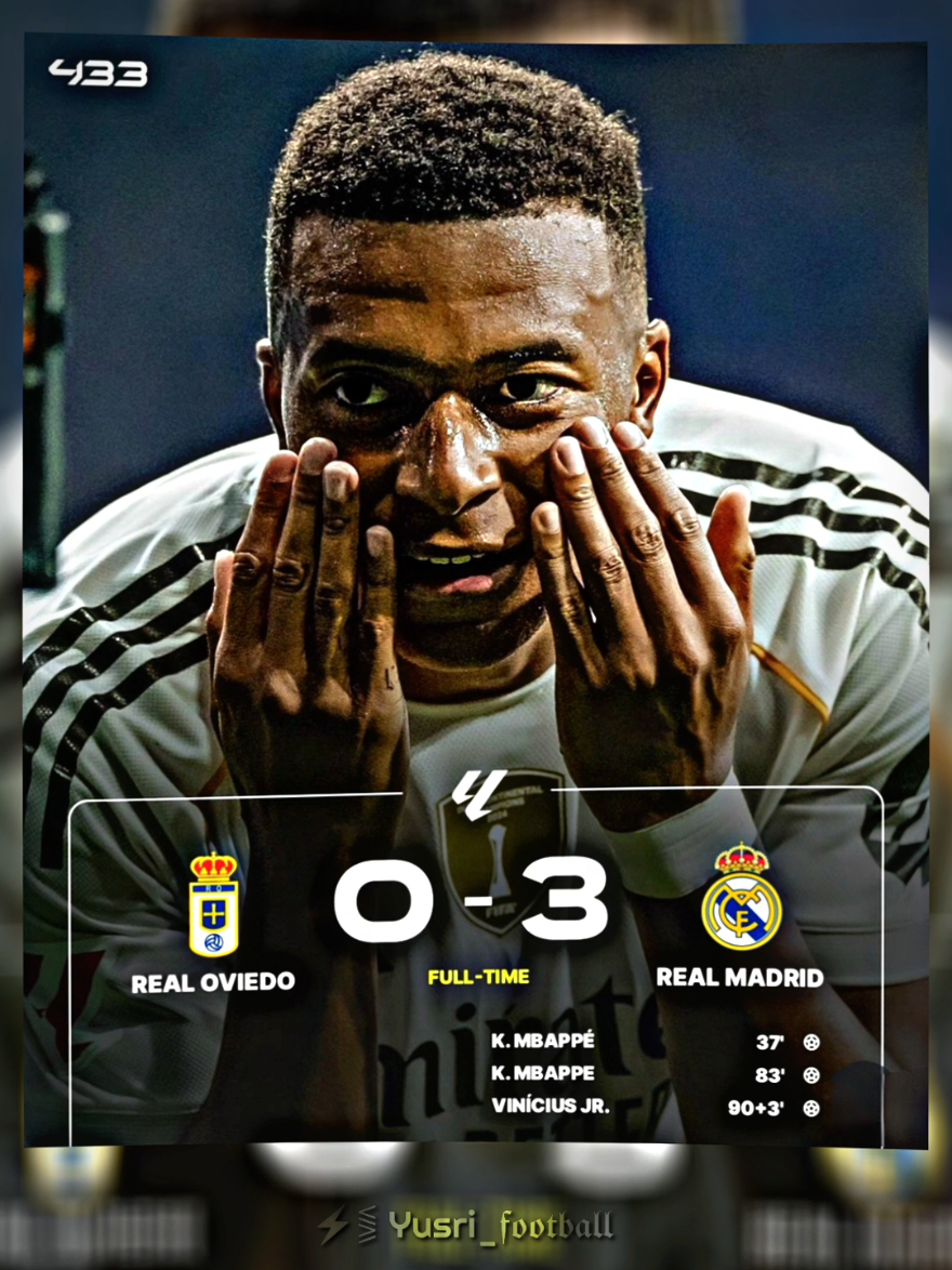 Real Madrid vs Real Oviedo ( 2-0 ), Madrid menang wak 🗿🤙#football  #realmadrid #fyp #fyppppppppppppppppppppppp #xyzbca 