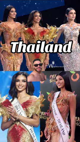 Top 3 de lujo!! #missuniverse #missuniversethailand #thailand #missuniverso 
