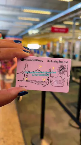 Oh I was so excited to my limited edition @laufeybookclub @laufey Phoenix library card! ✨🦋✨🥳  #averylaufeyday #phoenixpubliclibrary #laufeybookclub #laufey #library 
