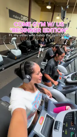 She was so done w/ my workout after the cardio HAHHA #gymgirls #sisters #bestie #workout #fypシ 