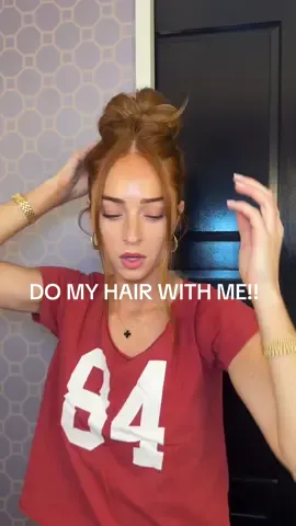 do my hair with me for a wedding! @Betsy Moulthrop with the best messy bun tutorials!!! #grwm #hairtok #hairstyle #hairtutorial 