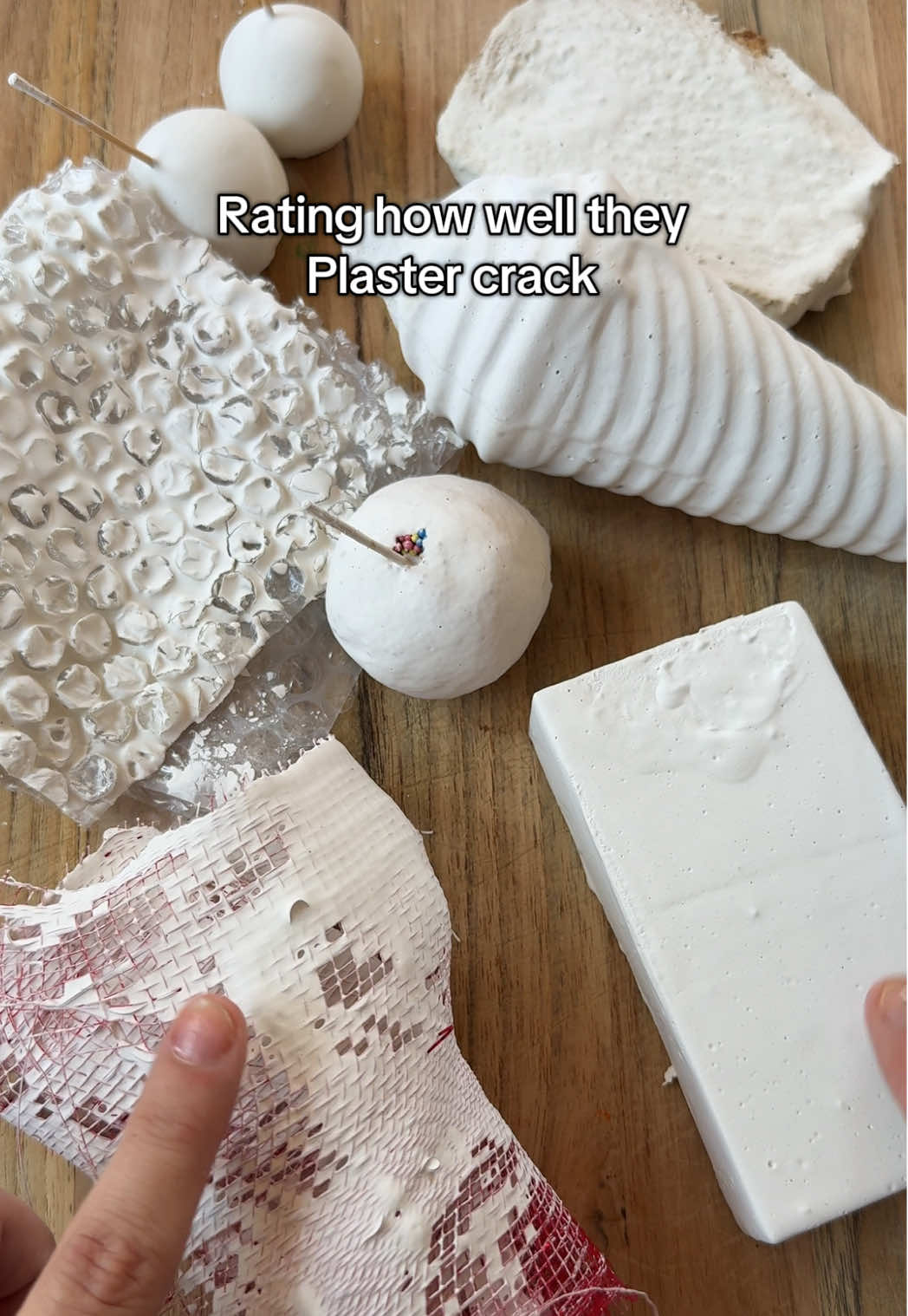 What should I plaster next? #plastercracking #claycracking #asmr #asmrsounds #asmrnotalking 