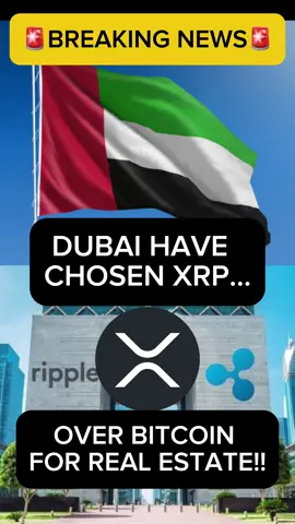 Dubai have chosen XRP for real estate over Bitcoin!  This is massive for XRP and crypto!  #xrp #xrpnews #xrparmy #cryptonews #cryptonewsdaily 