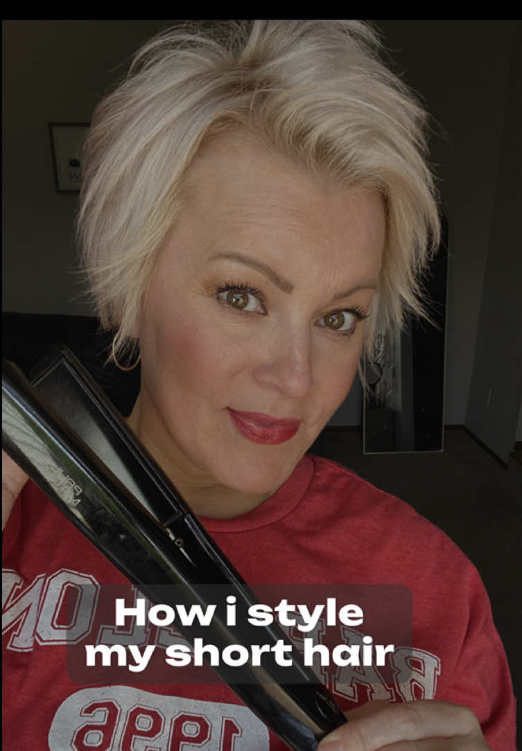 This is my go to signature short haircut & style! If you want me to share what I used comment “Hair” #shorthairstyles #hairover40 #fyyypp