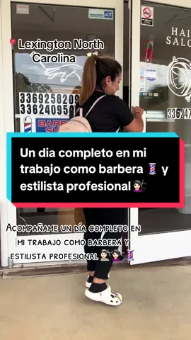 Acompañame un día en mi trabajo como barbera y estilista profesional…#barberosdelmundo #midiaadia #trabajando #amorpormitrabajo 💈💇🏻‍♀️💇🏻