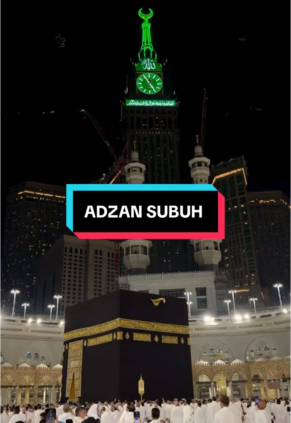 Adzan Subuh Di Masjid Al-Haram #fyp #fypage #mekah #masjidilharam #kabah #fypシ #mekahmadinah #makah #masjidharam #fypdongggggggg 
