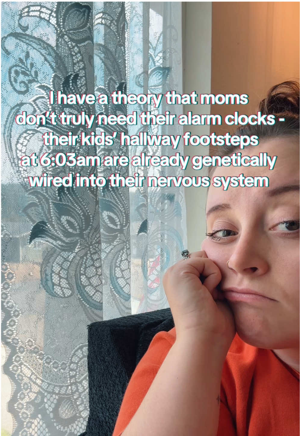 I wake up the same time every morning even if the kids sleep in 🥲🥲 it’s like my body knows my routine on a cellular level. #trend #crazytheory #sahmlife #sahmsoftiktok #MomsofTikTok 