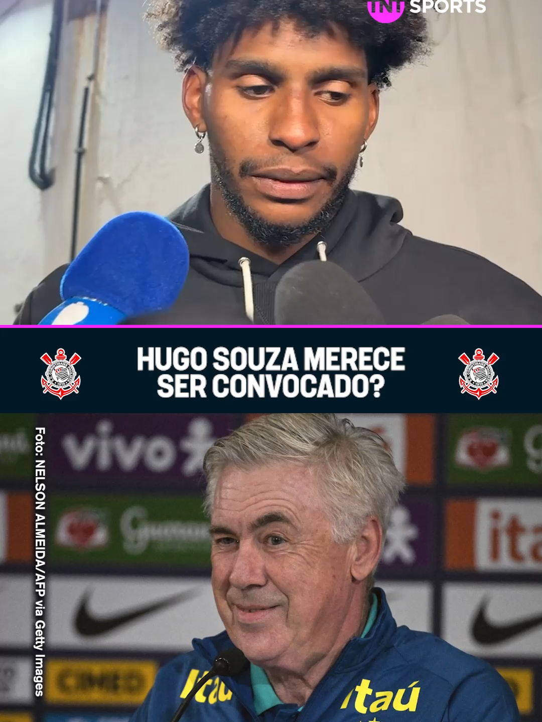 O HUGO SOUZA TÁ AGUARDANDO O CHAMADO DA SELEÇÃO! 🇧🇷👀 Em grande fase no Corinthians, o goleiro Hugo Souza falou da satisfação em ver seu nome na pré-lista e revelou que espera ser chamado na lista final de Carlo Ancelotti! #tiktokesportes #foryoupage #footballtiktok #FutebolBrasileiro #brasil #brasileirao #brazil #corinthians #entrevista