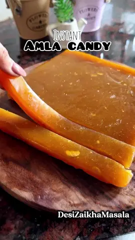 Instant Amla Candy Recipe 🍬🍬 Ingredients 500 gm fresh amla 500 gm sugar Salt – as per taste Black salt – a pinch 2 tbsp lemon juice 1 tbsp cornflour mixed with 1 tbsp water (slurry) 1/2 tbsp ghee (for greasing tray) Method Step 1 – Amla dhokar 10 min steam karo, thanda karke kaliyan alag karo aur beej nikal do. Step 2 – Segments grind karke smooth paste bana lo. Step 3 – Kadhai mein paste + sugar daal kar medium flame pe stir karo jab tak dissolve ho jaye. Step 4 – Namak, kala namak aur lemon juice add karo for taste aur crystallization control. Step 5 – Cornflour slurry dheere add karo, mixture gaadha hote hi pan chhod dega. Step 6 – Tray ko ghee se grease karo aur mixture spread karo. Step 7 – 30 min set hone do, cut karo aur powdered sugar coat karo. Step 8 – Airtight box mein store karo, fridge ki zaroorat nahi. ✨ Khatti-meethi Instant Amla Candy ready! 🍬 #amla #candy #village  #quickrecipes  #snack 
