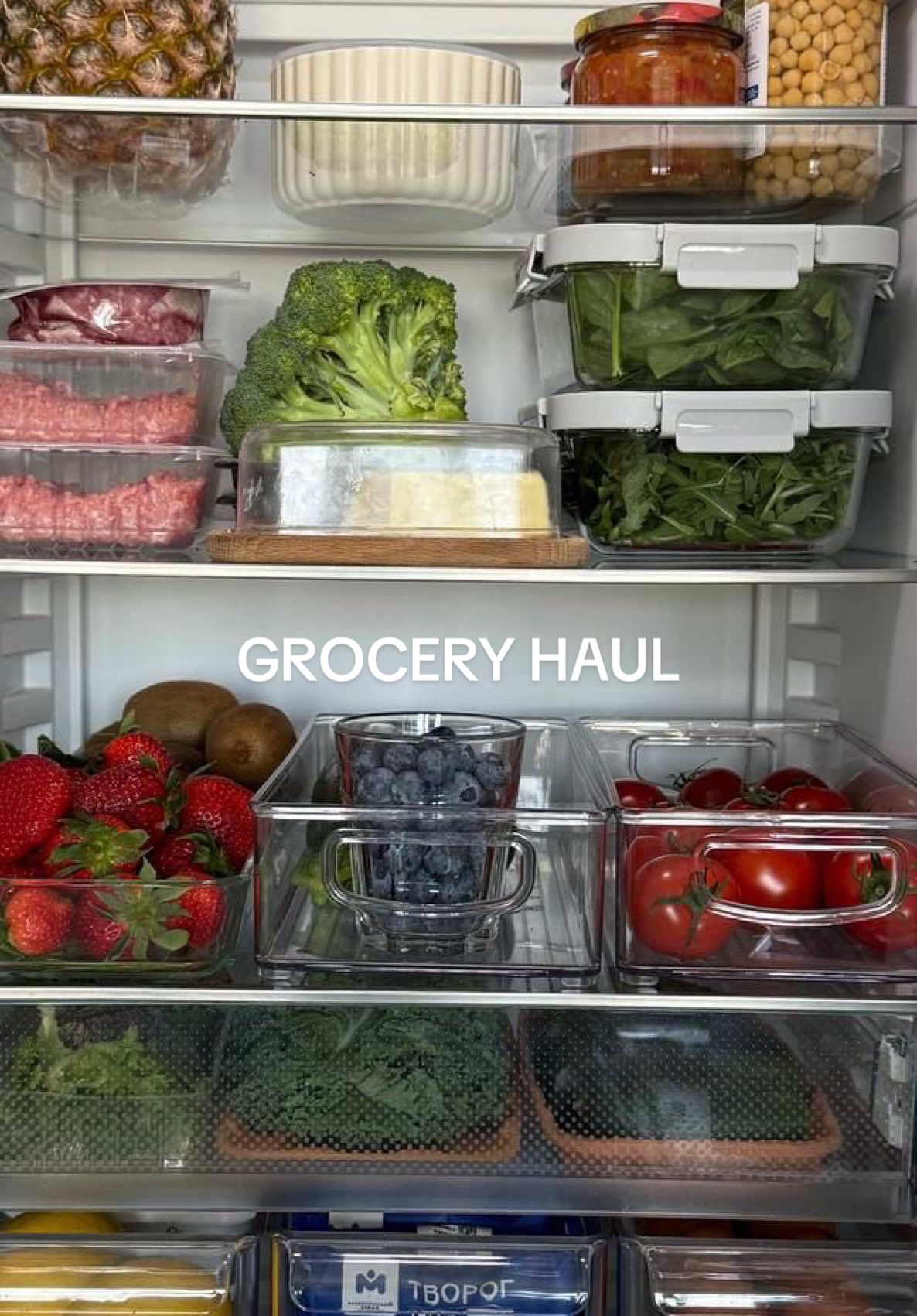 First grocery haul in the new house! I cried after.