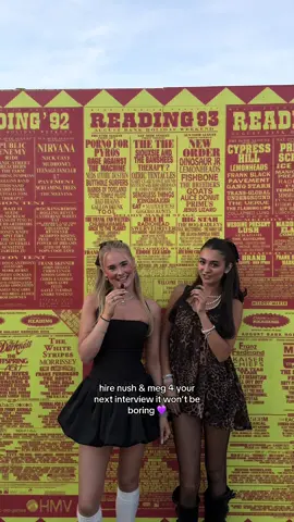 just call us up 🙂‍↕️🙂‍↕️ @meg <3 @Reading & Leeds Festival  #fangirl #concert #readingfestival #minimicinterviews 