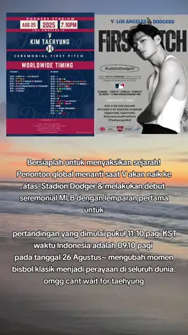 jangan lupa ya guys waktu2 untuk luar negeri ada di photo ya aku share ke bagian selanjutnya #kimtaehyung #losangeles  #thv #baseball #dodgers 