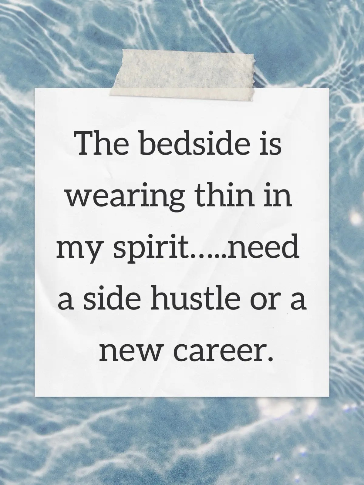 I love my job as an Instructor….I just need a new side career. Bedside nursing ain’t it no more. #nursesoftiktok #nursingsidehustle #fyp #foryou 