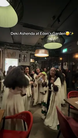 Ashenda was so funnnn, Thank you everyone for coming to Eden’s Garden. I appreciate your love and support 🥹❤️🫶🏽. #ethiopianrestaurant #edensgarden #habeshatiktok #ashenda #tigraytiktok 