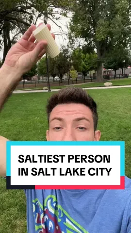 I’m the saltiest person in Salt Lake City, Utah #saltlakecity #utah #salt #saltiest #slc 