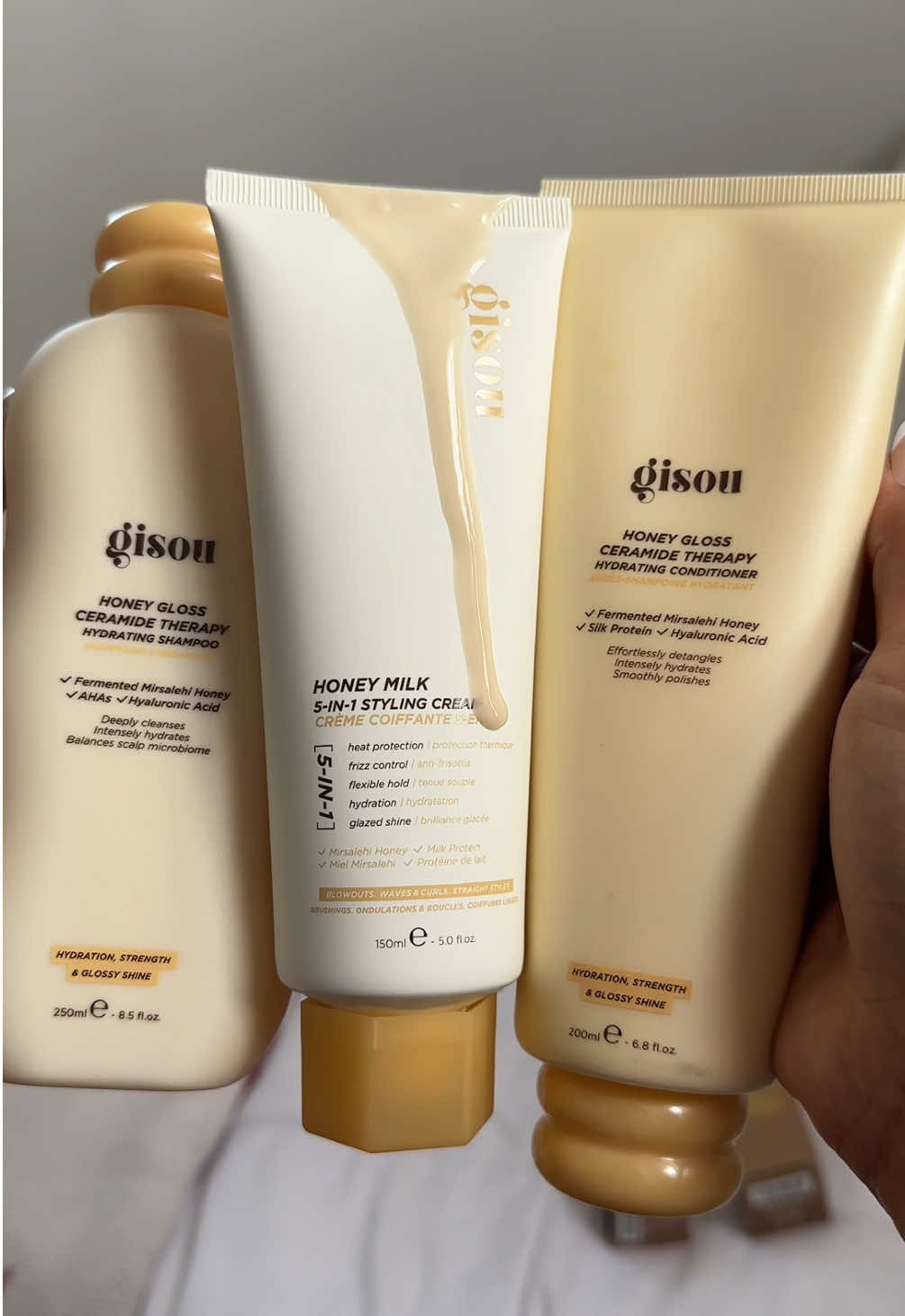 Gisou NEW Styling Cream @Gisou #hairtok #gisou #BeautyTok #hairgrowth #haircare 