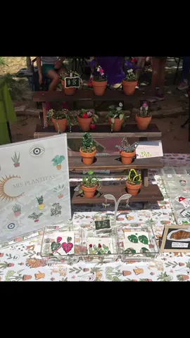 Great day at the market today! Thank you to those that purchased my little plant accessories and plantitas. THANK YOU 💚 #katytx #marketday #beadedplants #plantaccessories 