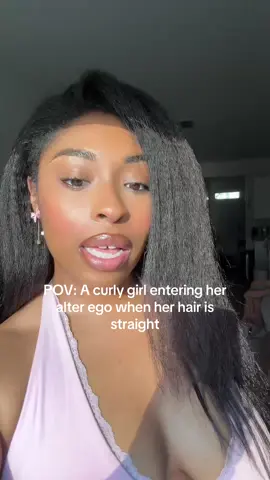 really loving straight hair 🤭 #blowout #softgirlera 