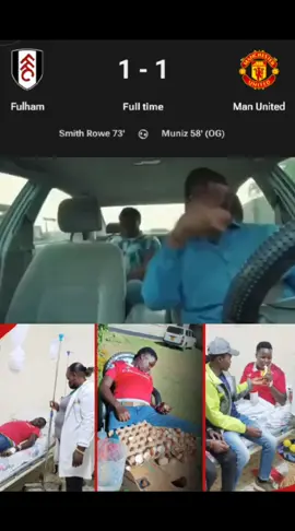 Fulham vs Manchester united #fulhamvsmanutd #manchesterunitedvsfulham  #footballfansreaction #sportsontiktok #PremierLeague 