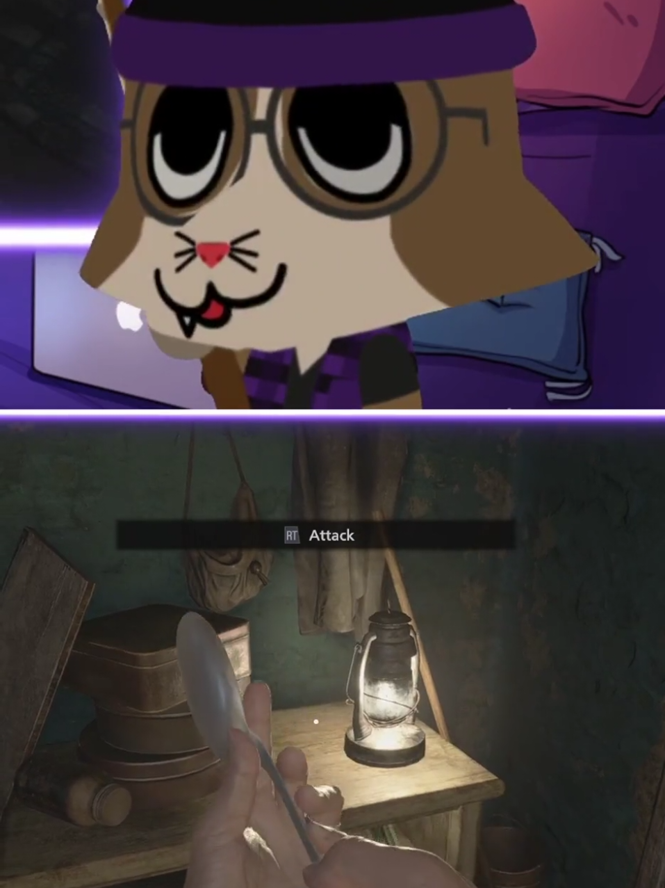 Weapon of cereal destruction! Game: Resident Evil Village #furry #furrytiktok #vtuber #twitch #twitchclips 