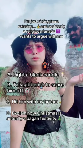 Based on true events 😂 I’m just a witch in the world 🧙🏽‍♀️ #witchtok #relatable #couplescomedy #witchesoftiktok 
