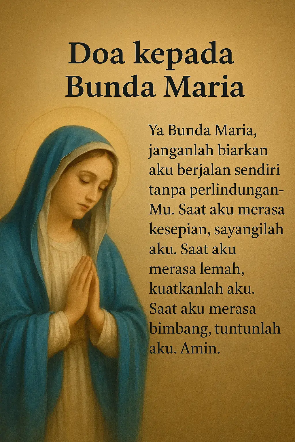 Bunda kami percaya padamu mu🙏 #bundapenolongabadi #SukacitaDalamTuhan #ImanKatolik #ImanHarapanKasih #BersamaTuhan 