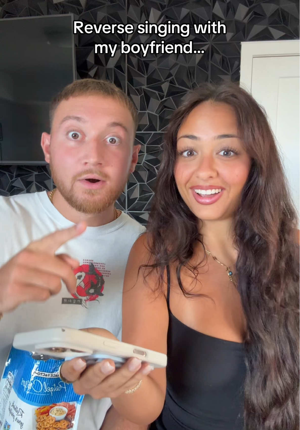 We had too much fun with this 😭 #fyp #couplescomedy #couplescontent #reversesinging #calebnandrea 
