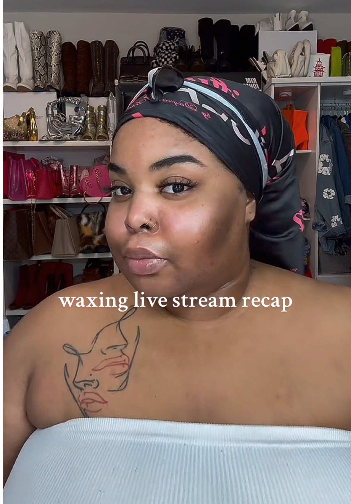 did y’all catch this waxing live stream? ft. @Tress Wellness 🤍 (tap the orange 🛒) #tresswellness #pcos #pcoswax #hirsutism #hirsutismwax