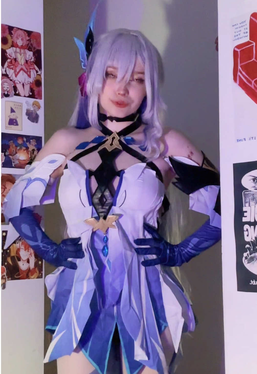 another skirk transition ~ #cosplay #hoyocreators #GenshinImpact #skirkcosplay #skirk 