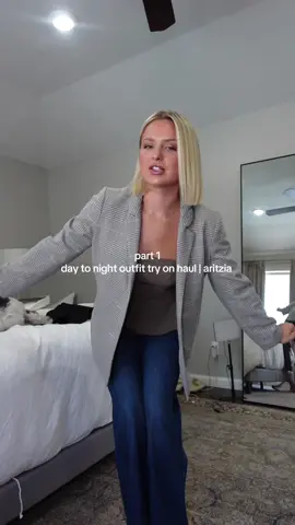 Part 1 - aritzia try in haul of outfits that can easily go from a day in the office to happy hour with friends #tryonhaul #aritzia #workwear #officestyle #aritziaoutfits 