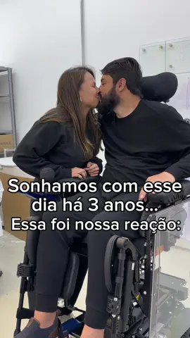 Meu marido tetraplégico passou 3 anos com uma cadeira que não era nada adequada pra ele…. Esse foi um sonho que se tornou realidade