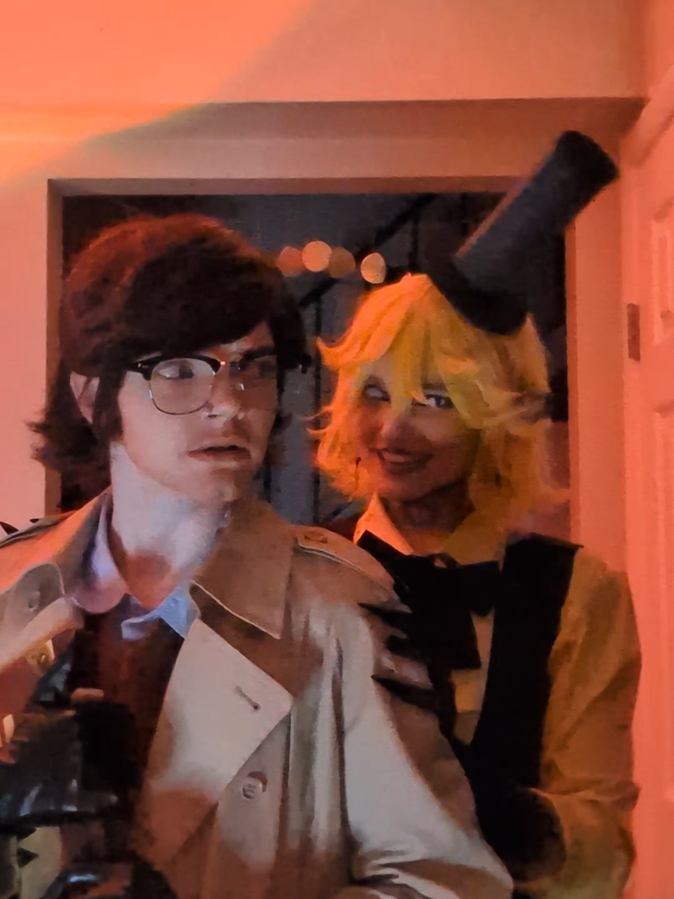 I think we're gonna cosplay Caitvi again soon 🤭  #stanfordpinescosplay #gravityfallscosplay #billciphercosplay #gravityfalls #cosplay 
