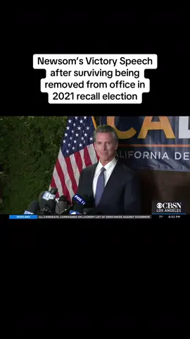 In 2020, amid the COVID-19 pandemic, efforts to recall California Governor Gavin Newsom were well on their way. By 2021, a recall ballot was delivered to the citizens of California to determine if Newsom would remain in office for the remainder of his term or if a new governor would succeed him. In the end, Newsom not only succeeded in remaining in office, but was also reelected the year after in 2022 to serve another term. This was the second time in California’s history for there to be a gubernatorial recall election and the 4th time nationally. The first time in California saw Governor Gray Davis be fully recalled shortly after beginning another term. The new governor to succeed him was famous actor and Republican, Arnold Schwarzenegger. . . . #USHistory #gop #trump #maga #presidents          Source and Credit for Video: CBS News. “California Governor Gavin Newsom address his supporters after surviving recall effort” Www.youtube.com, 14 Sept. 2021, https://youtu.be/cCZ5_XwqchE?si=ecbVRaeoFVod6e4A