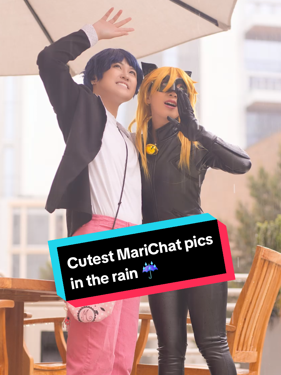 Dancing in the rain in Paris 🐞🐈‍⬛ Cat Noir: me! Marinette: @Arisa  📸 icy12ice #cosplay #marichat #miraculous #marinette  #miraculousladybug 
