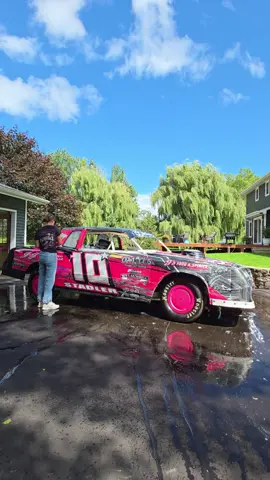 another sunday spent washin #imcastockcar #dirttrackracing #girlswhorace #stockcarracing 