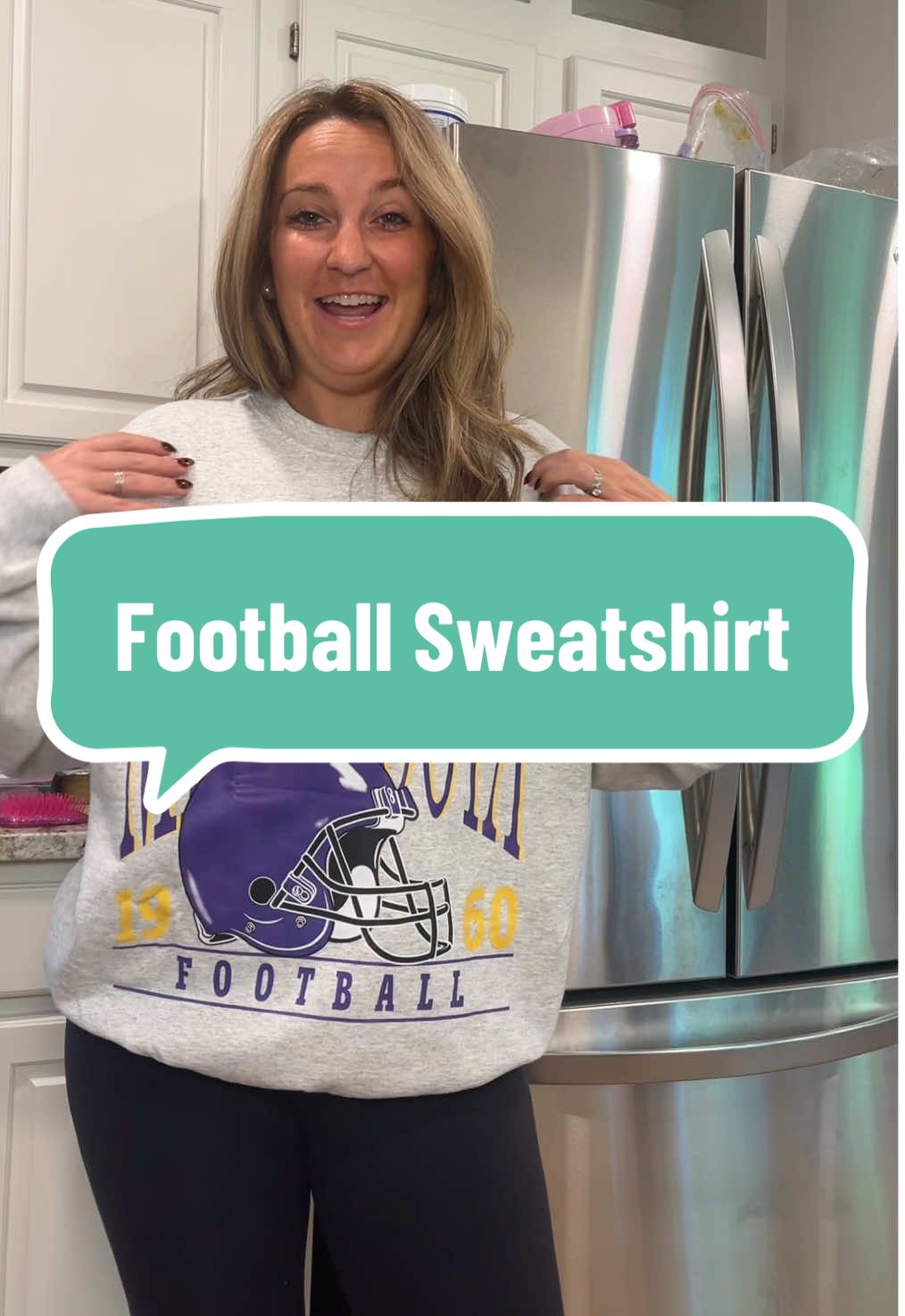 Game day just got cozier 🏈 This football sweatshirt is the perfect mix of comfort and team spirit—whether you’re tailgating or watching from the couch! #GameDayFits #FootballSeason #CozyStyle #FallOOTD #tiktokshoplabordaysale 