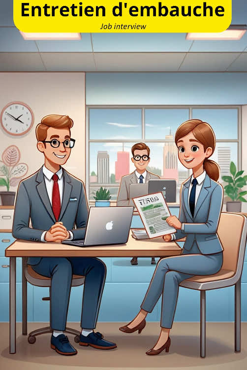 🎯 Maîtrisez les entretiens d’embauche en français ! Préparez-vous avec ce dialogue court et pratique. Parfait pour les apprenants de français :  👉 entraînez-vous avec les questions et réponses clés  👉 améliorez votre expression orale  👉 gagnez en confiance  Impressionnez votre futur employeur avec une communication claire et fluide ! #apprendrelefrançais #françaisfacile #conversationFrançaise #FrançaisPourDébutants #CoursDeFrançais