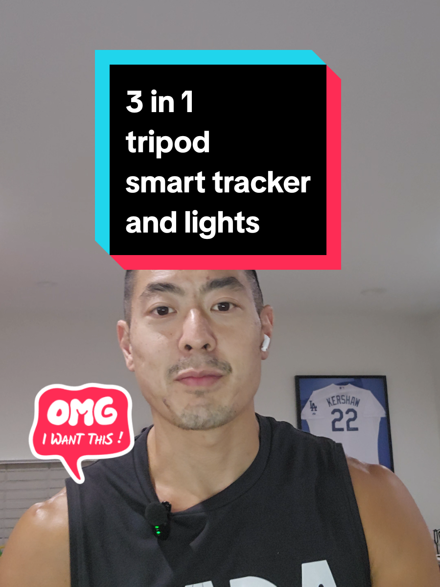 Hands-free videos just got way easier 🙌 This 3-in-1 face tracking tripod keeps you in frame AND gives you perfect lighting every time. also includes remote  🎥✨ #facetracking #tripod #contentcreator #tiktokshopfinds 