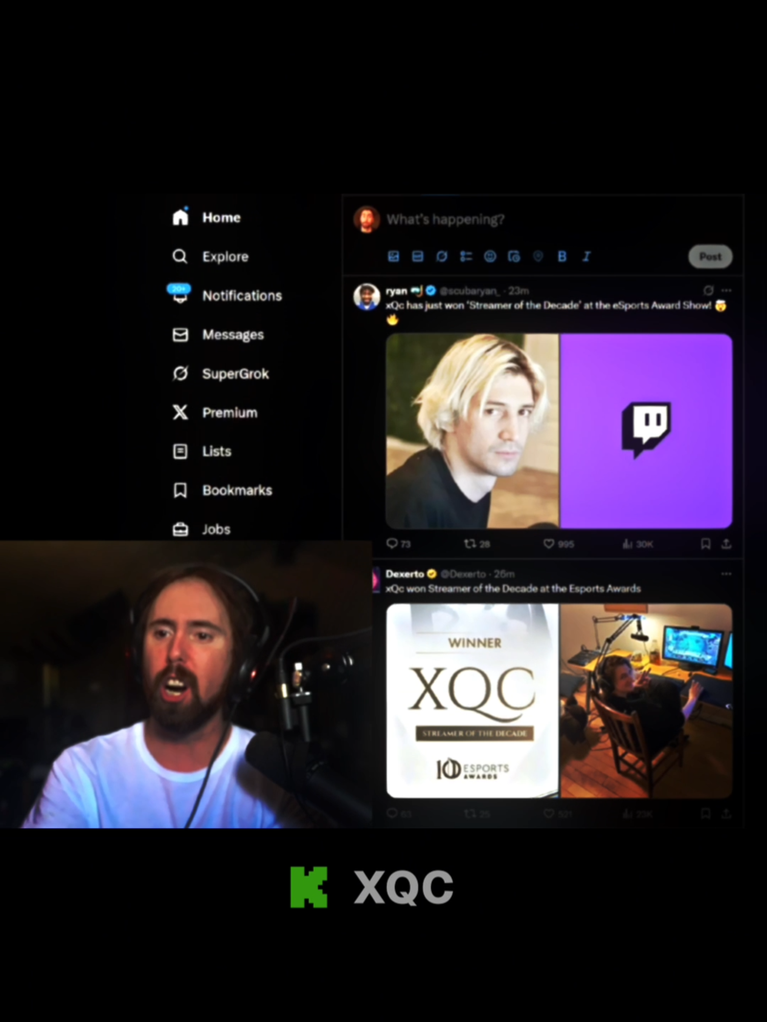 xQc wins 'Streamer of the Decade' 👏