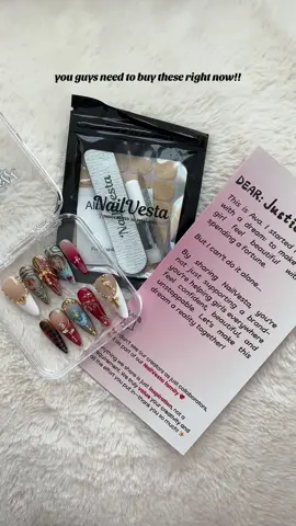 guys I just got the cutest nail set from @NailVesta !!! The detailing is insane #fyp #foryou #viral #nailinspo 