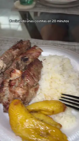 Cocinando unas costillas en 20 minutos 