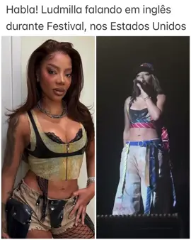 Ludmilla falando inglês em show 