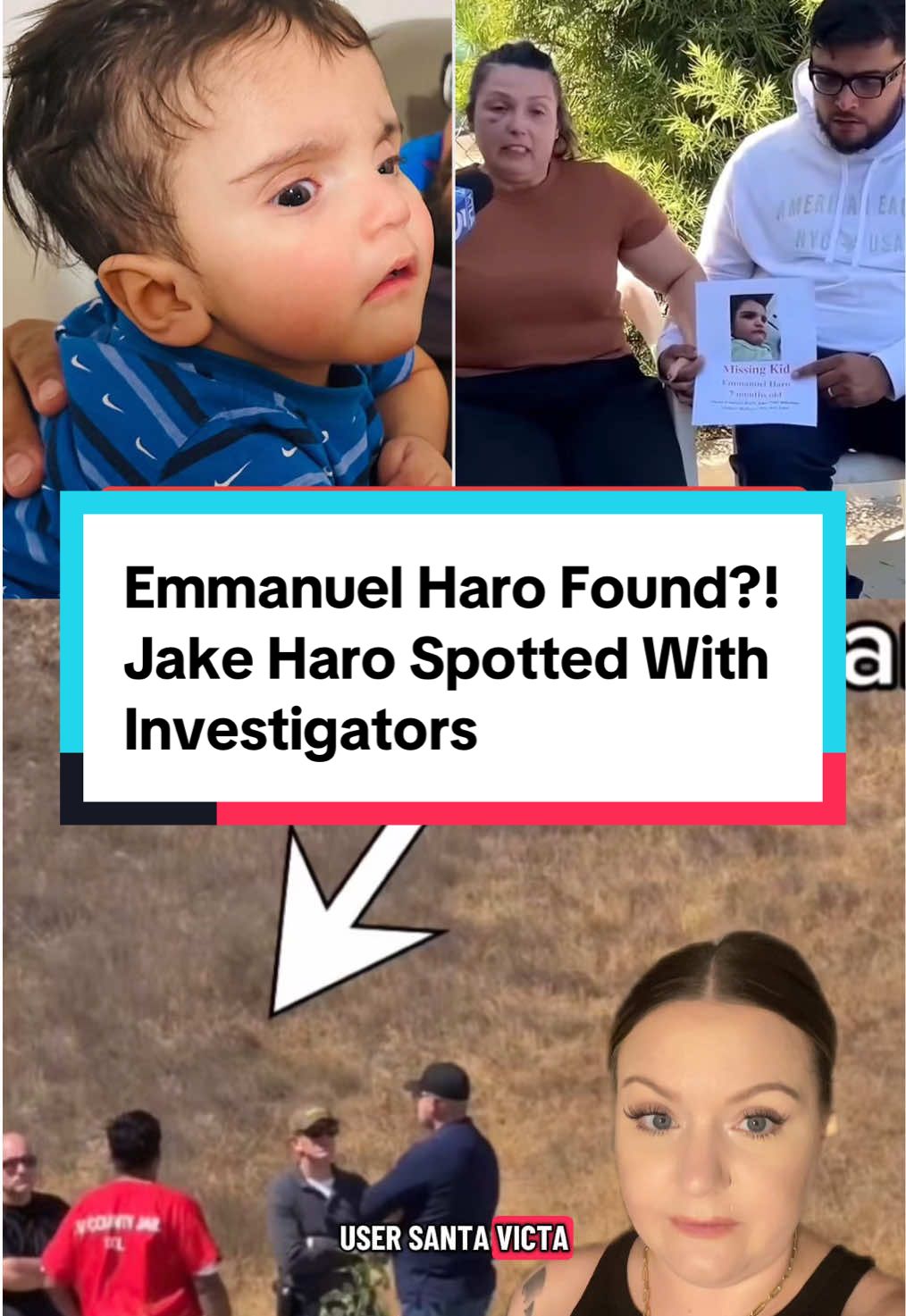 Breaking News: EMMANUEL HARO MAY HAVE BEEN FOUND Jake Haro Spotted With Investigators @sanovicta #truecrimestory #emmanuelharo #california #missingchild #jakeharo