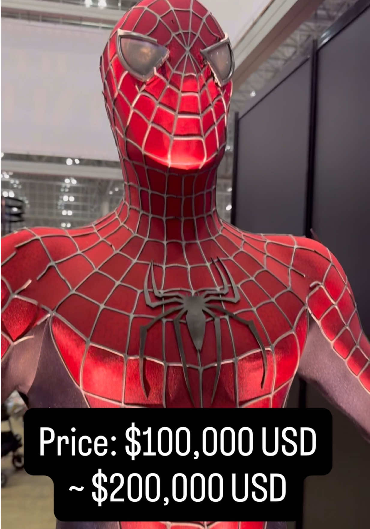 💰 $100K bid already in. Would you buy this? Tobey Maguire’s Spider-Man 2 suit is going up for auction at Prop Store with an estimated value of $100K to $200K. The one up for sale is the suit with many cracks on the webbing. The suit showing in the beginning of the video is from Spider-Man 3 (credit @infinitycollects ) and carries a similar value estimate. #spiderman #tobeymcguire #props #collectibles #auction