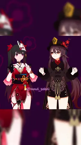 Night Train Dance-Hu Tao & Sparkle #hutao #sparklehonkaistarrail #hutaogenshinimpact #GenshinImpact #hoyoverse 