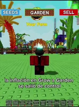 la inflación en Grow a garden #Viral #capcut #robloxgrowagarden #santrbx #roblox 