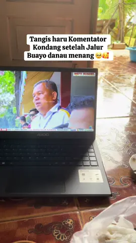 Tangis haru pak darwis setelah jalur Buayo danau berhasil menaklukkan lawannya 🥹🙏 #pacujalur #pacujalurkuantansingingi 